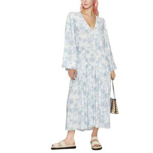 NWOT Vince Dahlia floral-print V-neck dress Size XL